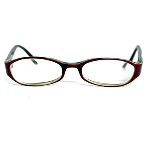 Coach‎ Adelle 534 Eyeglasses Plum Teal Oval Frames 135 Womens Eyewear